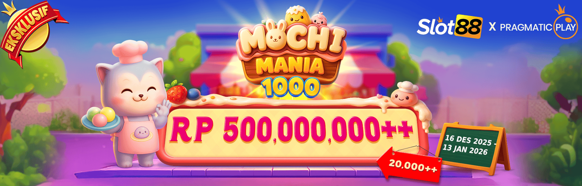 9WIN : Slot Gacor Hari Ini: MOCHI MANIA 1000 BAGI KADO!